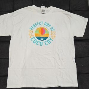 White Perfect Day at Coco Cay Tee Large